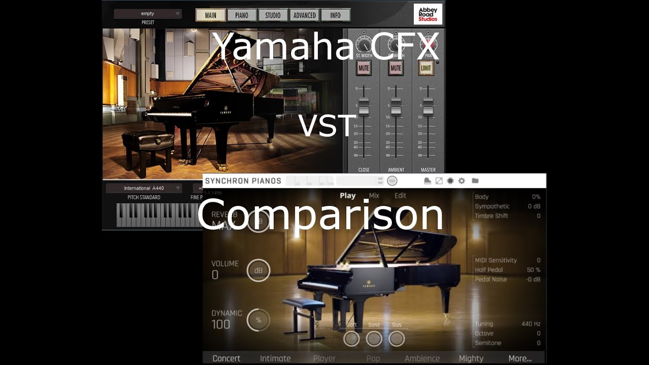 CFX Grand VST comparison: 𝗩𝗦𝗟 𝗦𝘆𝗻𝗰𝗵𝗿𝗼𝗻 𝘃𝘀. 𝗚𝗮𝗿𝗿𝗶𝘁𝗮𝗻 (playing only Bach, Grieg, Chopin, Ellington...)