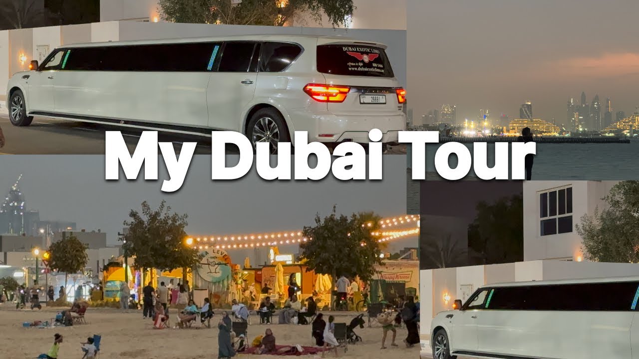 Finding a Limousine at Kite Beach Dubai 😎🚘 | Dubai Tour Fun #kitebeach #shendiaries 