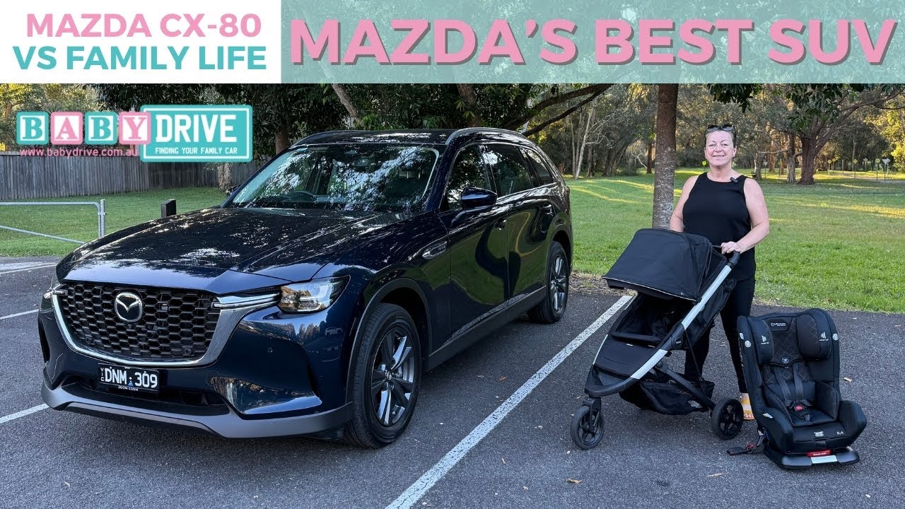 2025 Mazda CX-80 review – seven-seat SUV vs child seats & prams!