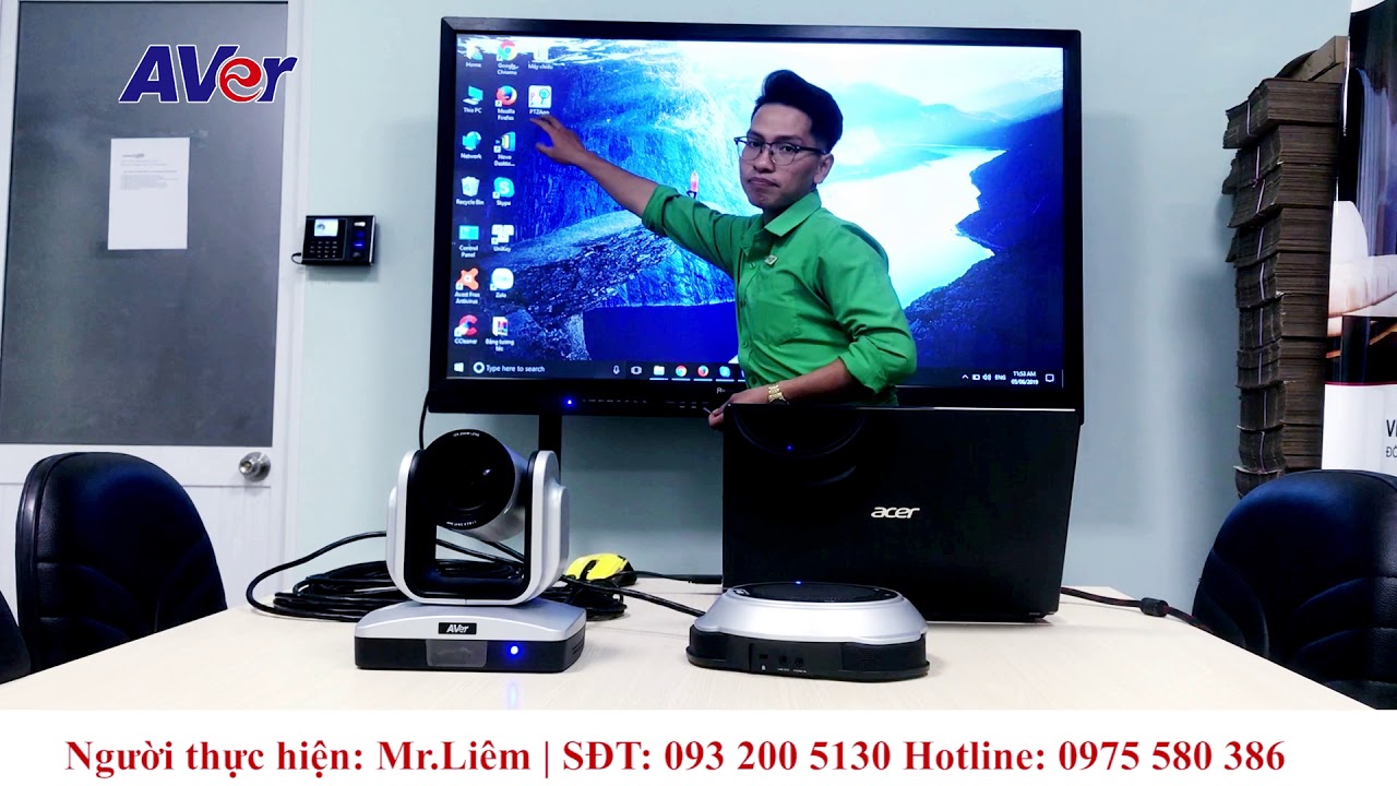 Hướng dẫn kết nối camera hội nghị truyền hình Aver VC520+