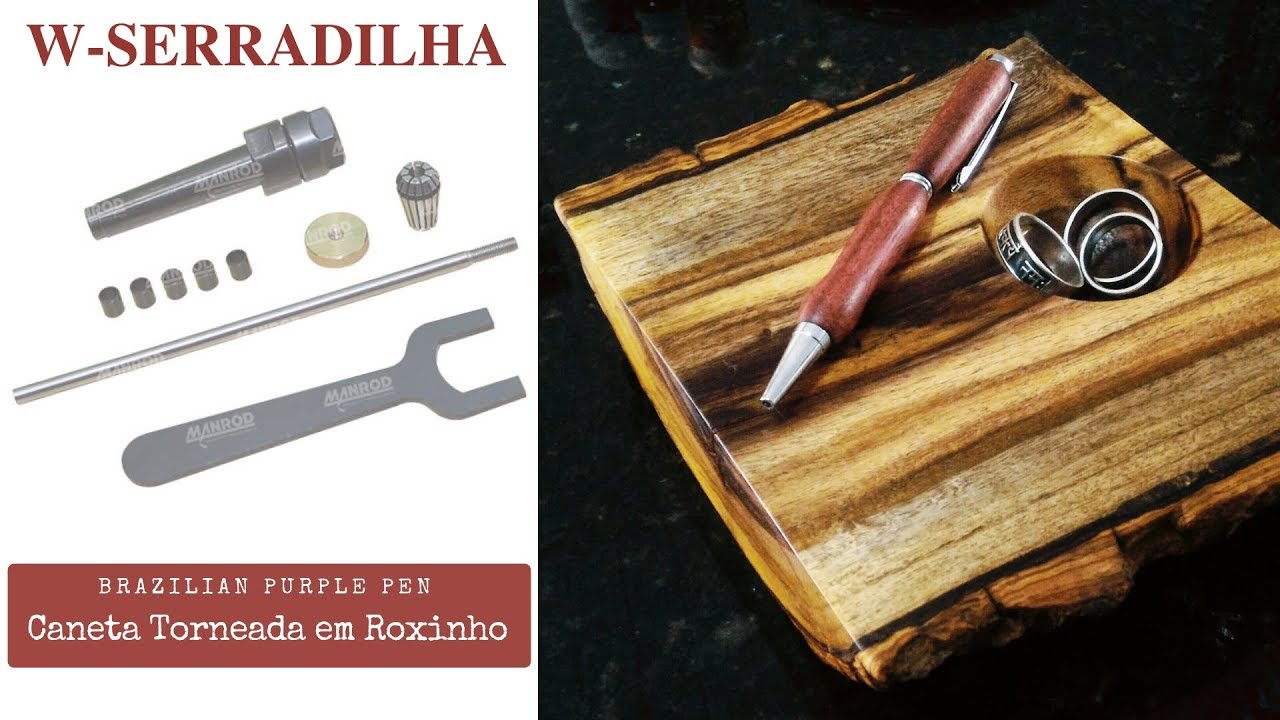 Torneando Caneta de Madeira - Fácil + Mandril Para Usinagem de Canetas