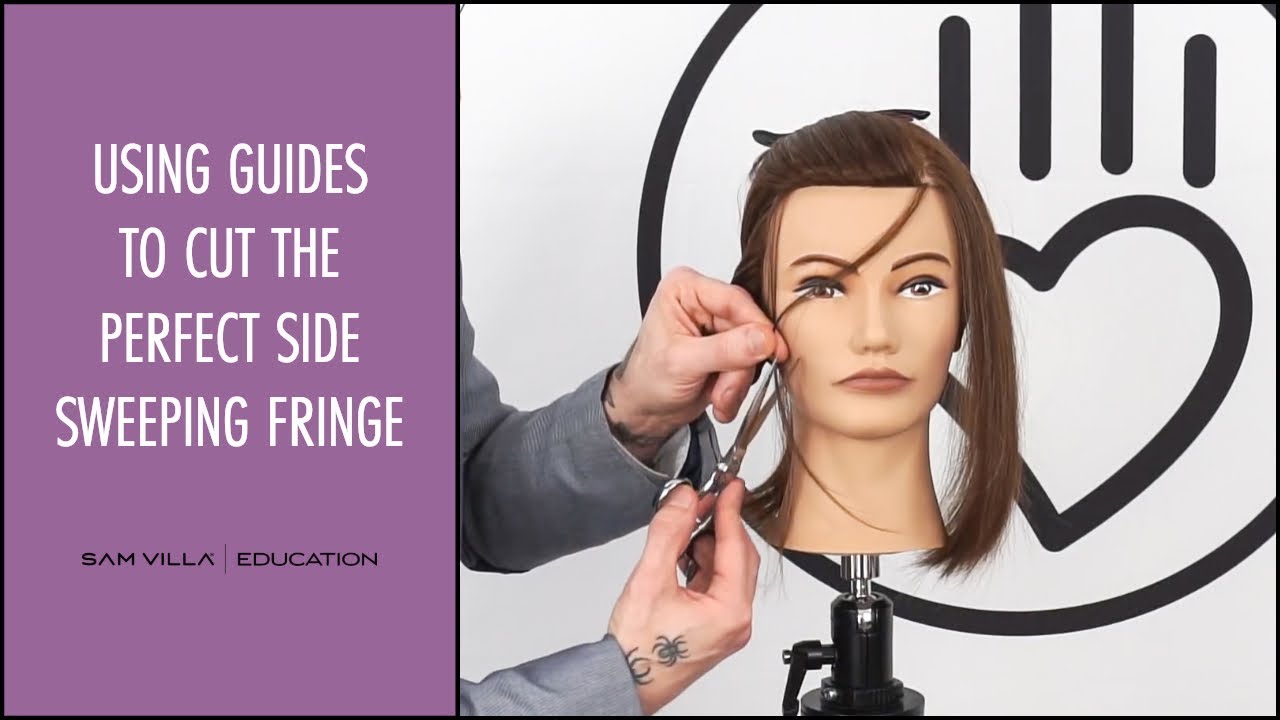 Using Guides To Cut The Perfect Side Sweeping Fringe
