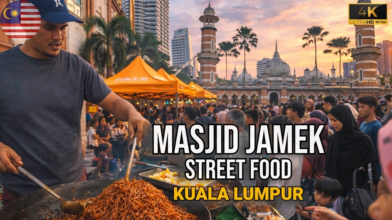 Ramadan Street Food at Masjid Jamek 🇲🇾 Kuala Lumpur Market