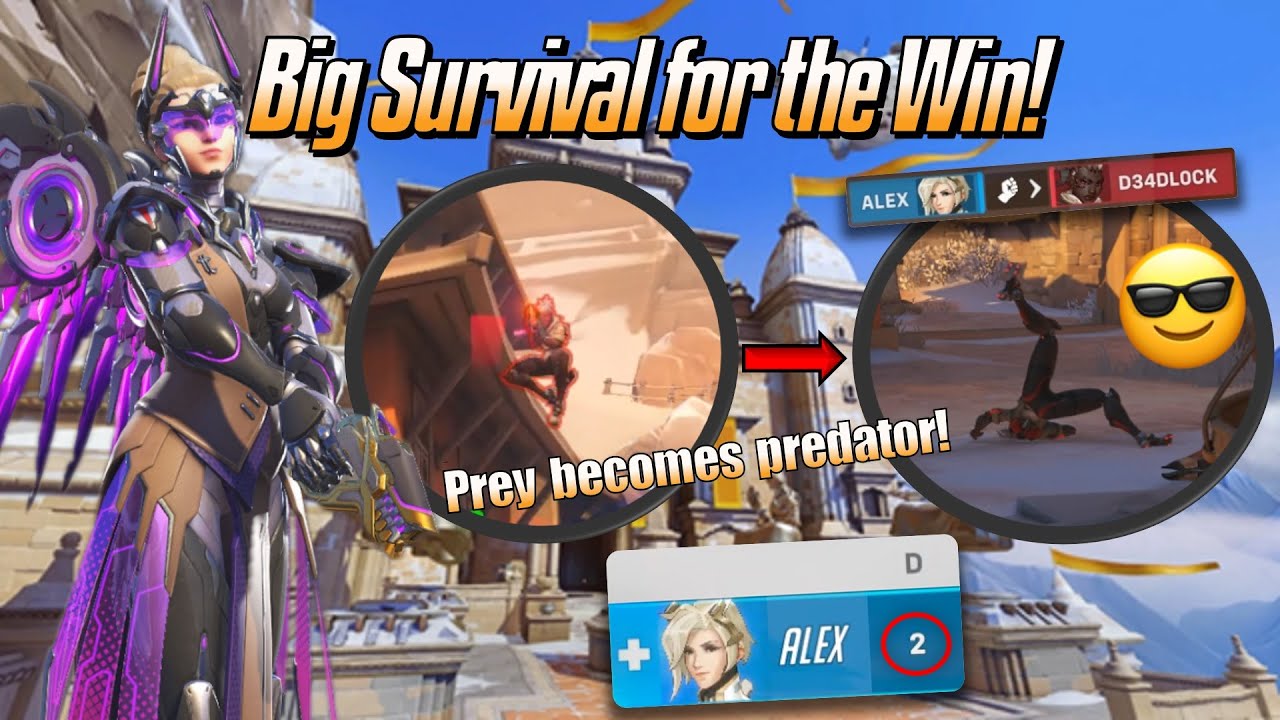 Big Survival for the Win! 😎 - Mercy Gameplay & Commentary - Overwatch 2 (Season 10)