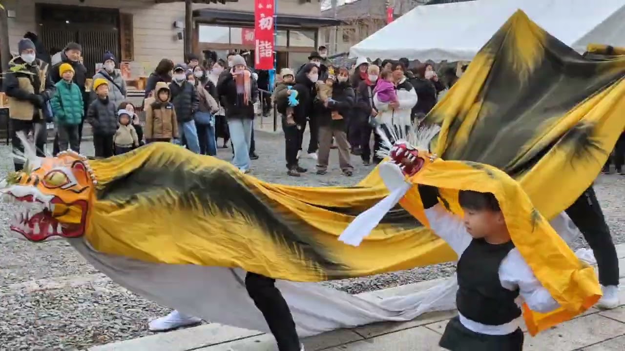 令和８年大槌町小槌神社　元旦奉納④向川原虎舞