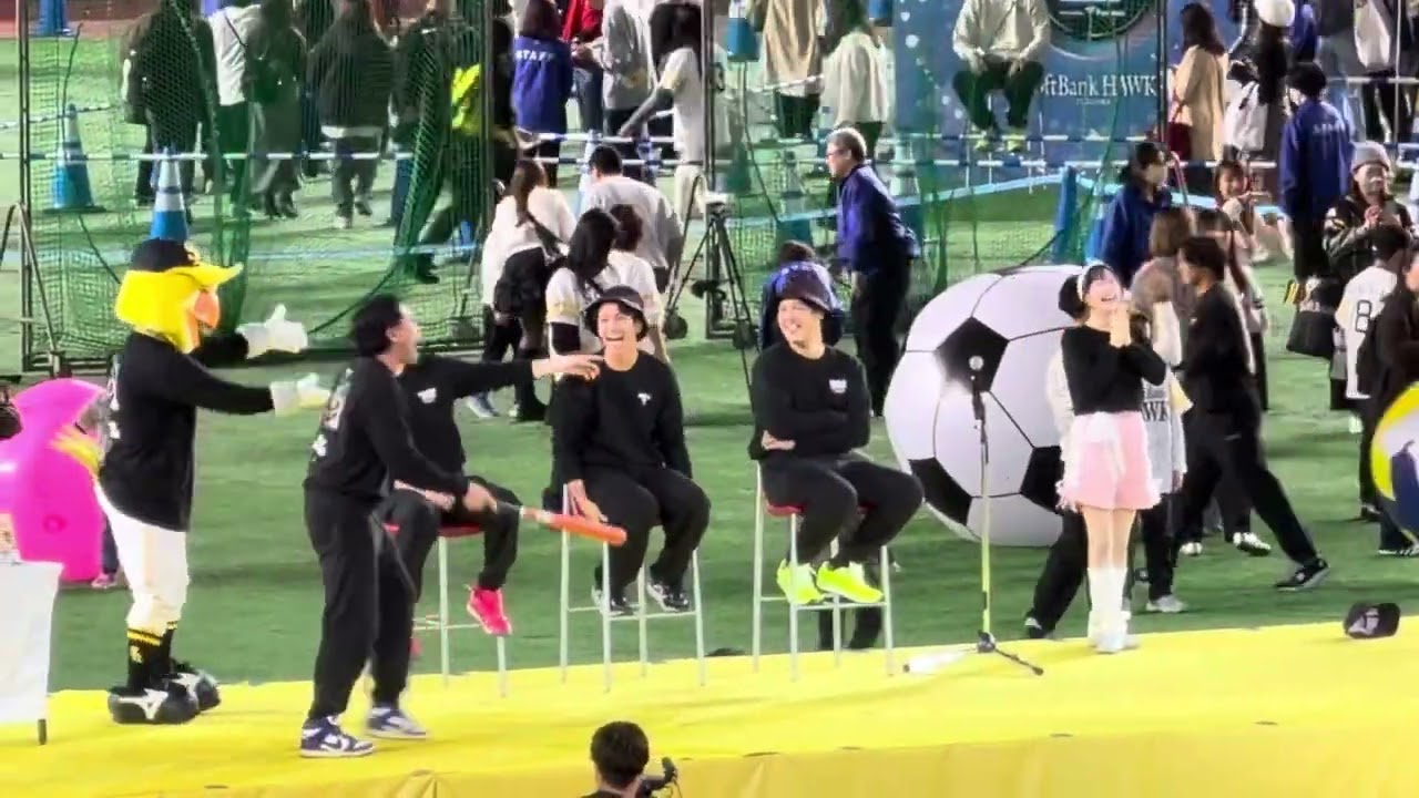 大爆笑‼️ものまね上茶谷タイム‼️ギータ、マッキー、今ミー、柳町くん、藤井くん、周東くん、ファンも大爆笑😂😆🤣