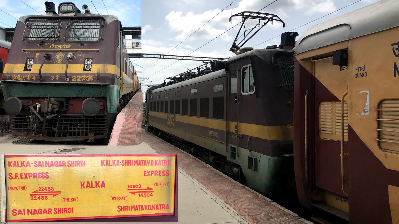 22455 Sainagar Shirdi / Kalka SF Express Journey SHIRDI to DELHI | साईंनगर शिरडी से दिल्ली का सफ़र ।