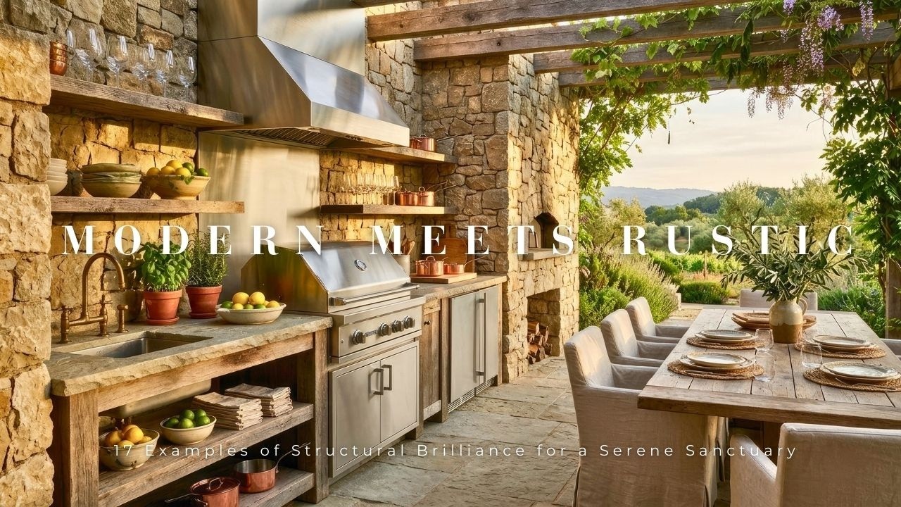 Modern Meets Rustic: 17 Examples of Structural Brilliance for a Serene Sanctuary