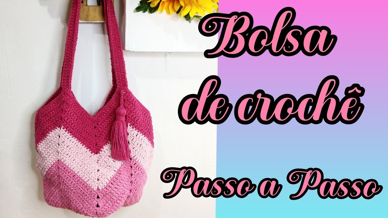 Bolsa  de crochê Sucesso de Vendas