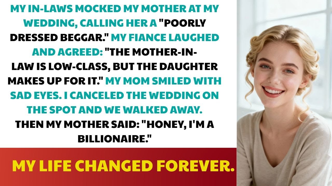 My In-Laws Mocked My Mom at My Wedding - They Never Expected the 'Poor Old Woman' Was a Billionaire