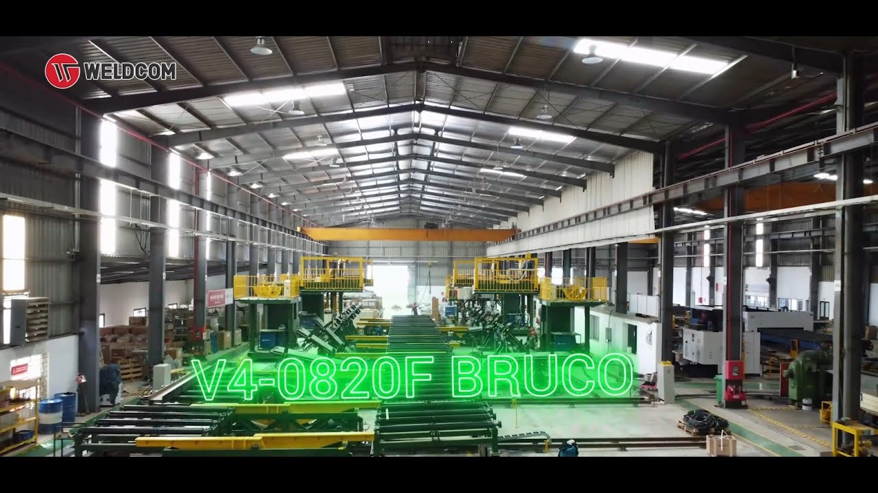 V4-0820F BRUCO - Dây chuyền đính hàn dầm tự động- Automatic bean assembly and welding line