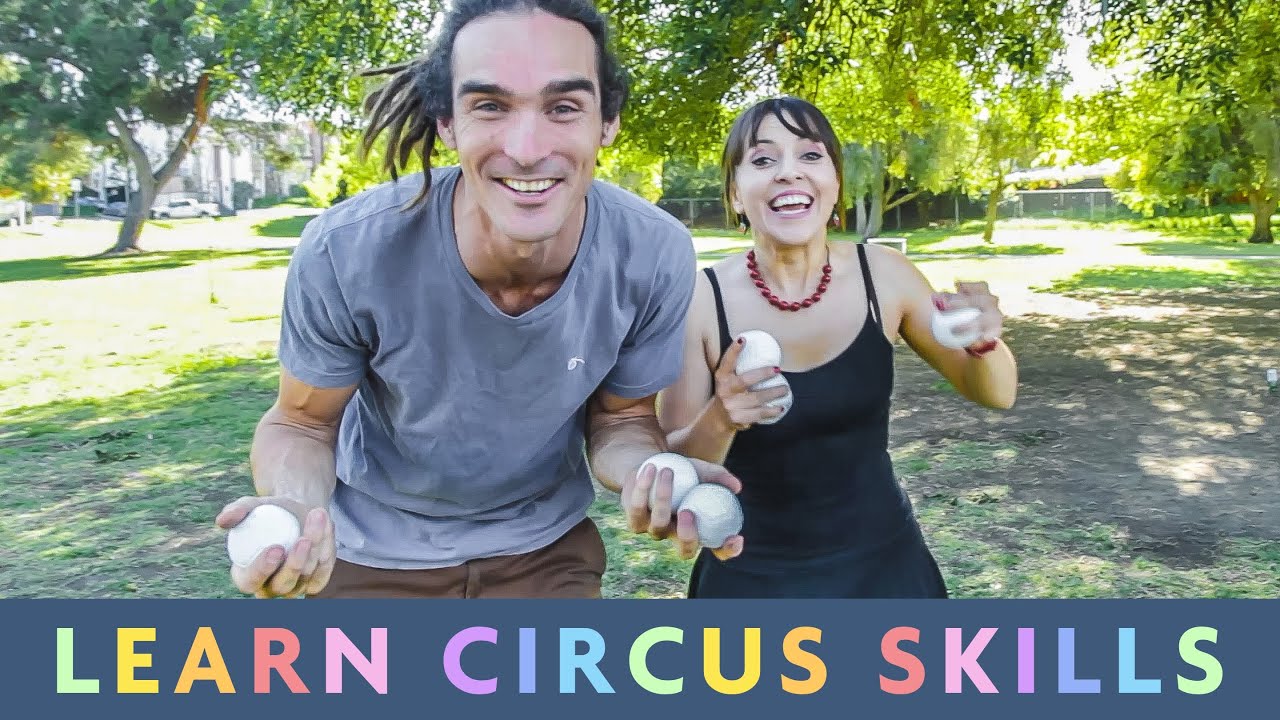 CIRCUS SKILLS WITH OLGA | LEARN WITH LOUIS