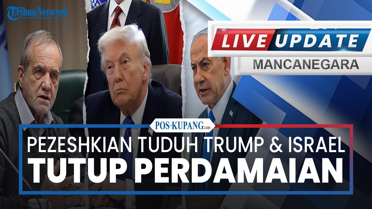 🔴Pezeshkian Kutuk Musuh! Tuduh Trump & Israel Tutup Semua Jalan Perdamaian
