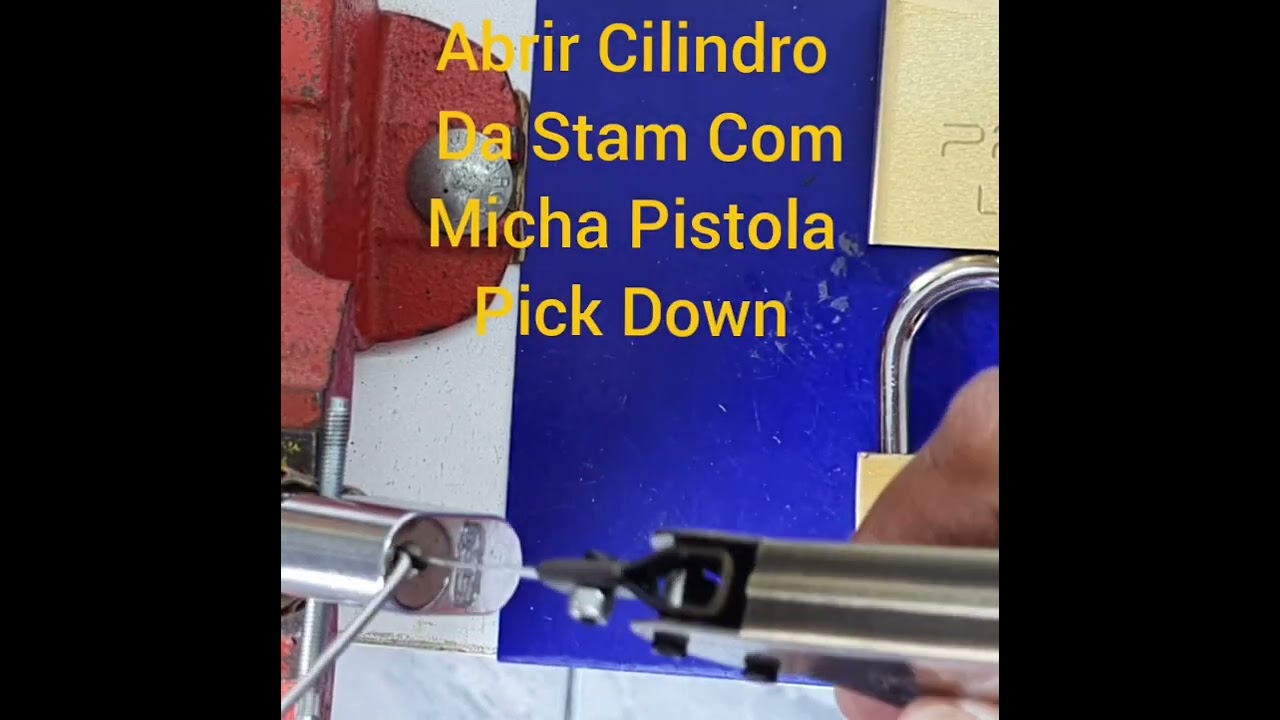 Abrir Cilindro Da Stam Com Micha Pistola Pick Down.  #short