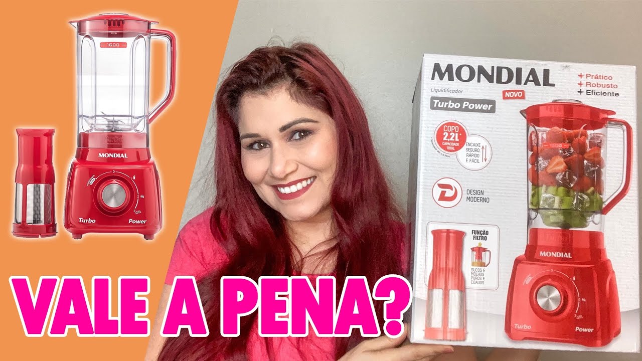 TESTEI - Liquidificador MONDIAL TURBO POWER 500W L-99 ¦ VALE A PENA?