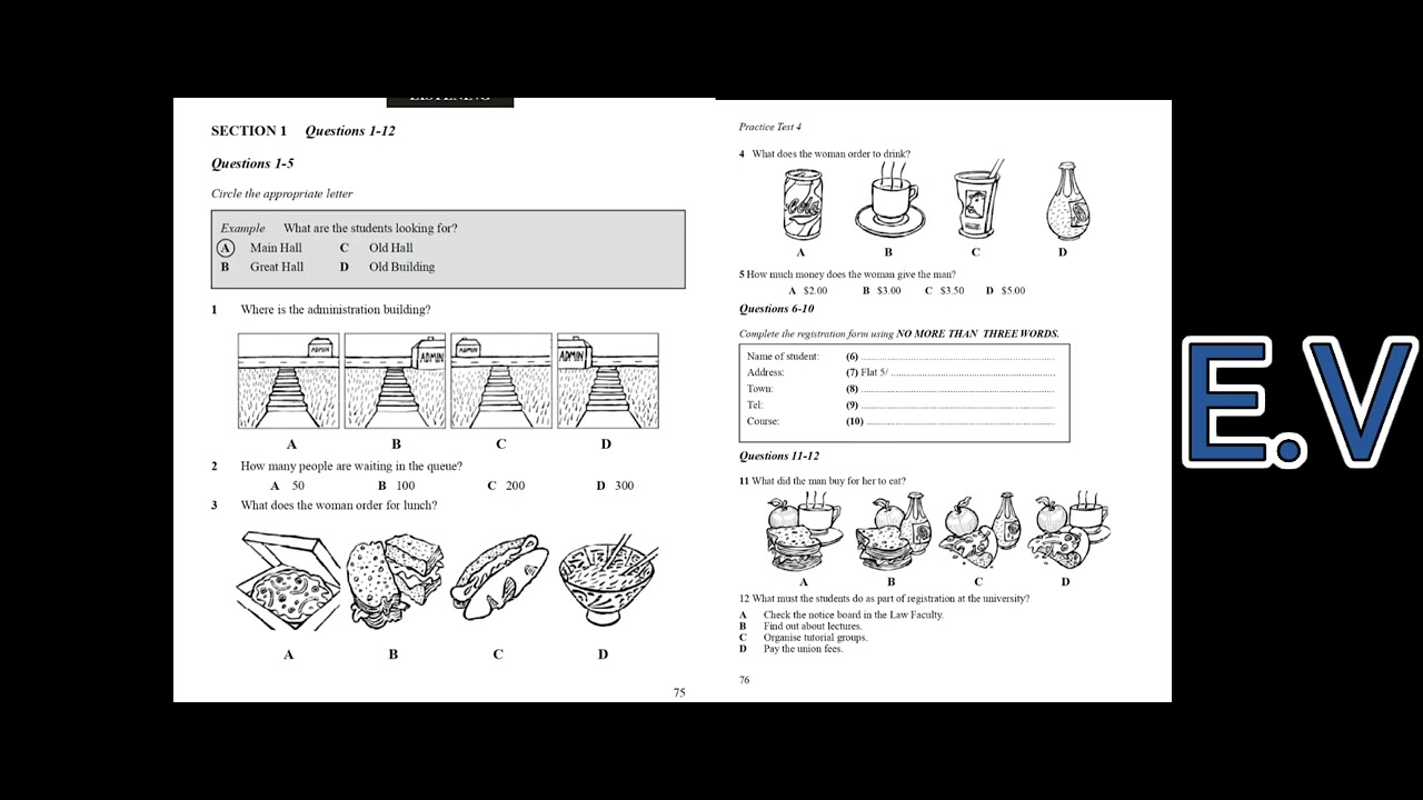 Тест IELTS по аудированию, часть 4, с решениями | Cambridge Book 1 | English Versed @englishverse...