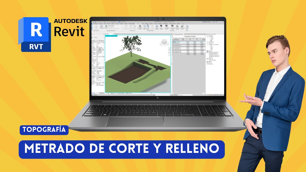 MODELADO Y METRADO DE CORTE Y RELLENO EN REVIT 👨‍🏫