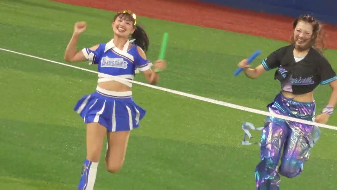 【ハマスタバトル】オールスターで競演！セ・チアVSパ・チア！それぞれの球団のチアがバトンを繋ぐ！最後はdiana Akiが大捲りでFinish！(2025.7.24/横浜スタジアム）