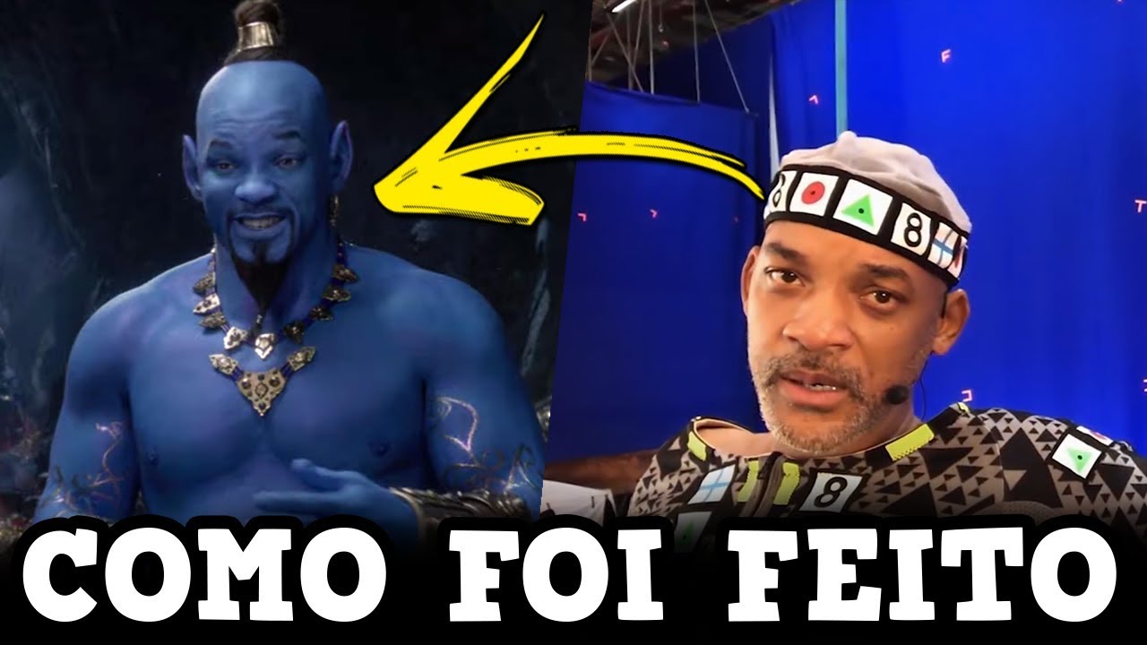 VEJA COMO FOI FEITO O VISUAL AZUL DO GÊNIO NO ALADDIN