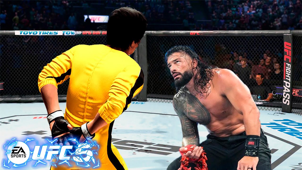 UFC4 Bruce Lee vs Roman Reigns EA Sports UFC 5