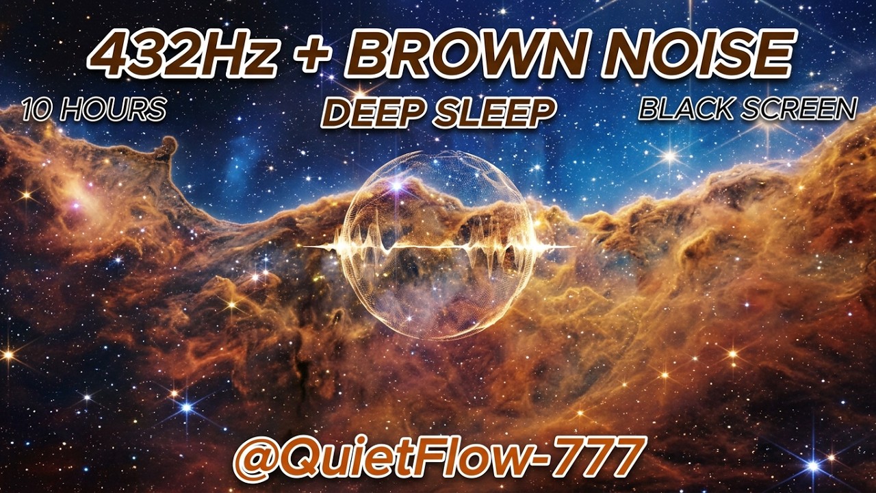 432Hz Frequency + Soft Brown Noise 🌙 Deep Sleep, Calm & Grounding (No Mid-Roll Ads) #relax #calm