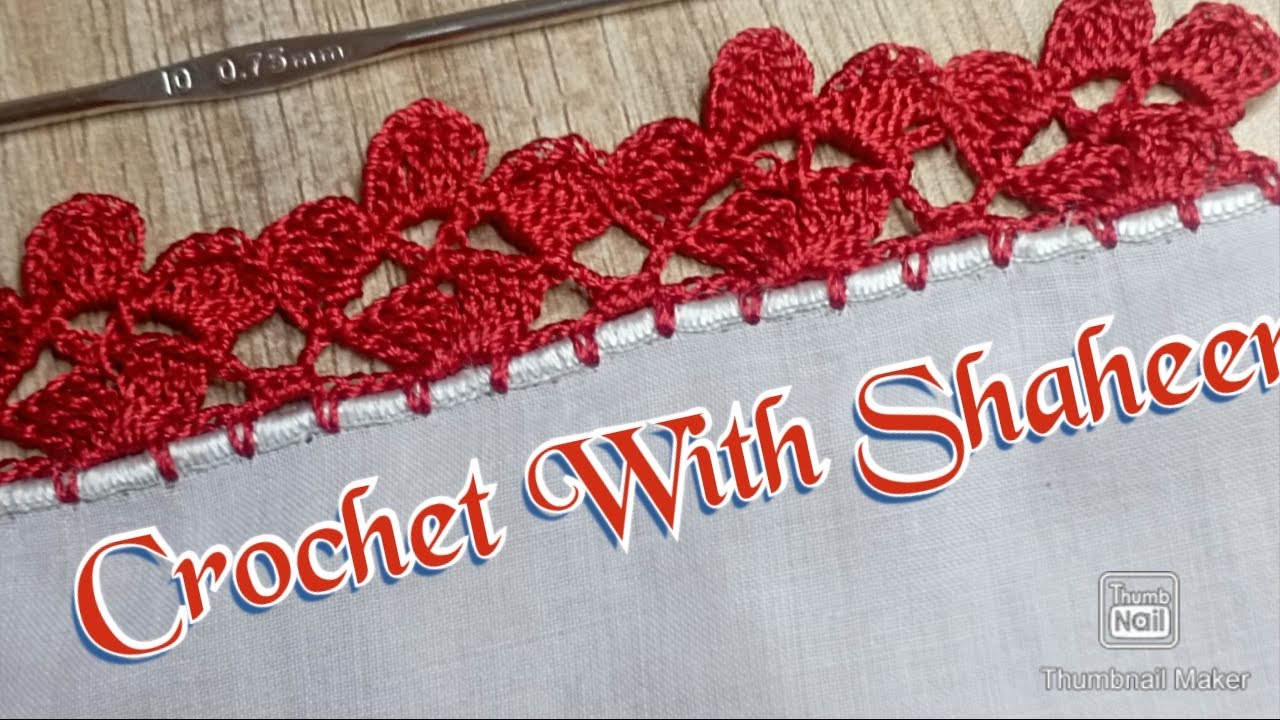 Crochet dupata lace tutorial/ Crochet design #1 By 