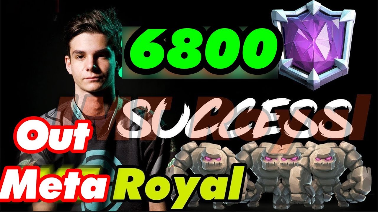 Royal 6800+ LIVE Ladder Push | Best  Golem Player  ever  BUT......