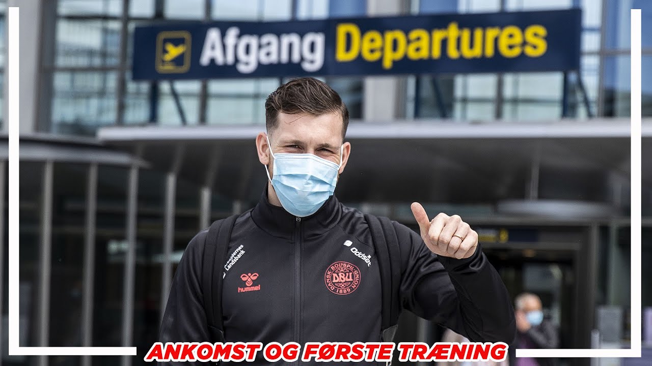 Se landsholdets ankomst og første træning fra EM-lejren
