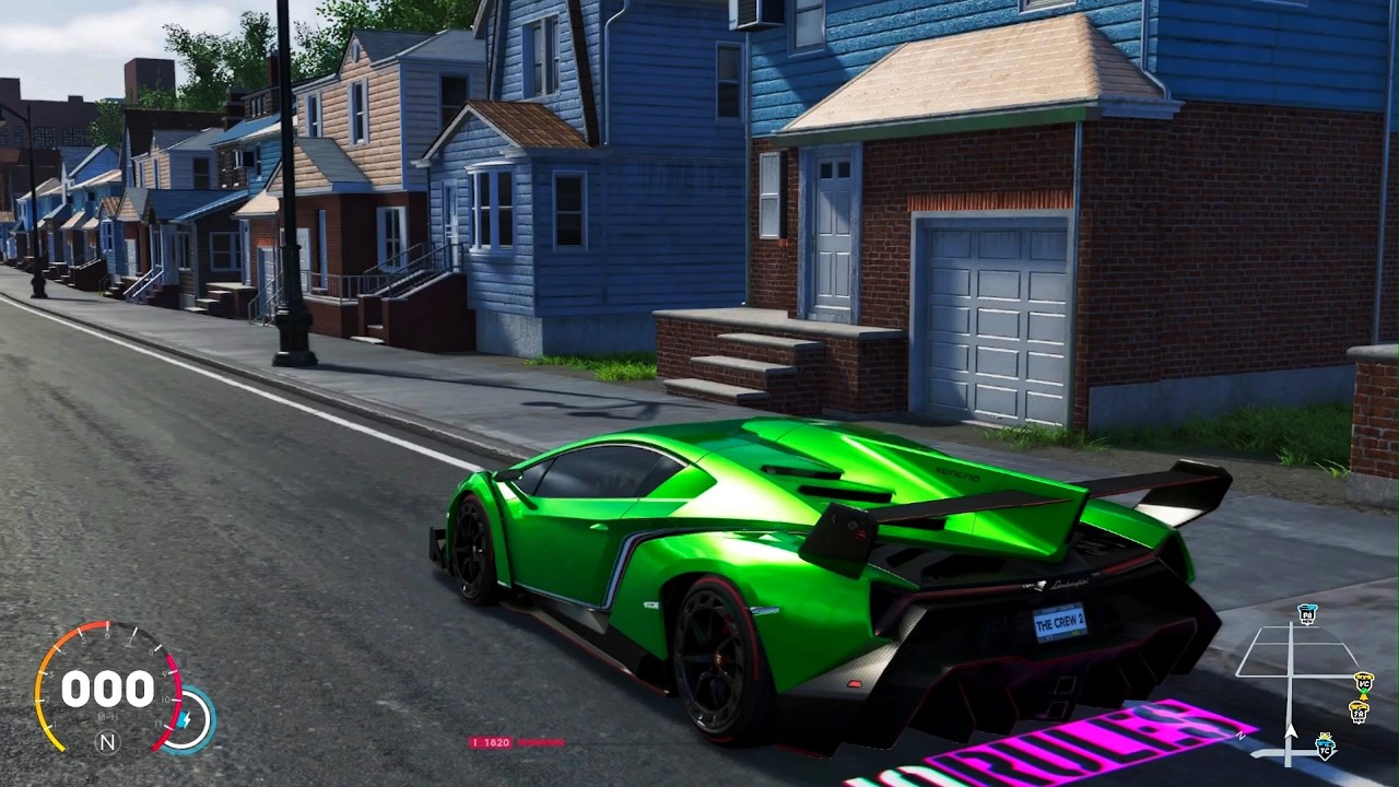 New York to San Francisco || LAMBORGHINI VENENO || No Shortcut || The Crew 2 ||