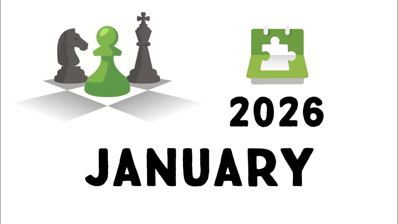 chess.com 2026 January daily puzzles♟️🧩