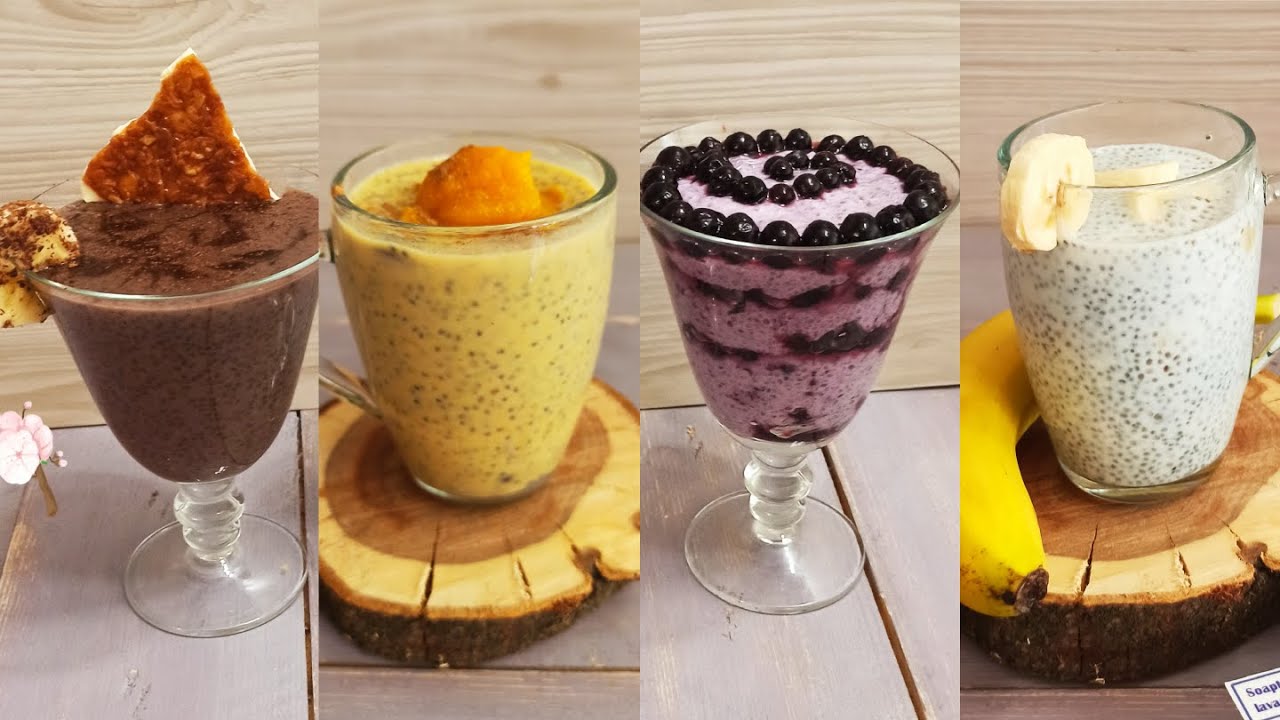 Budincă de chia/4 Variante de mic dejun sănătos