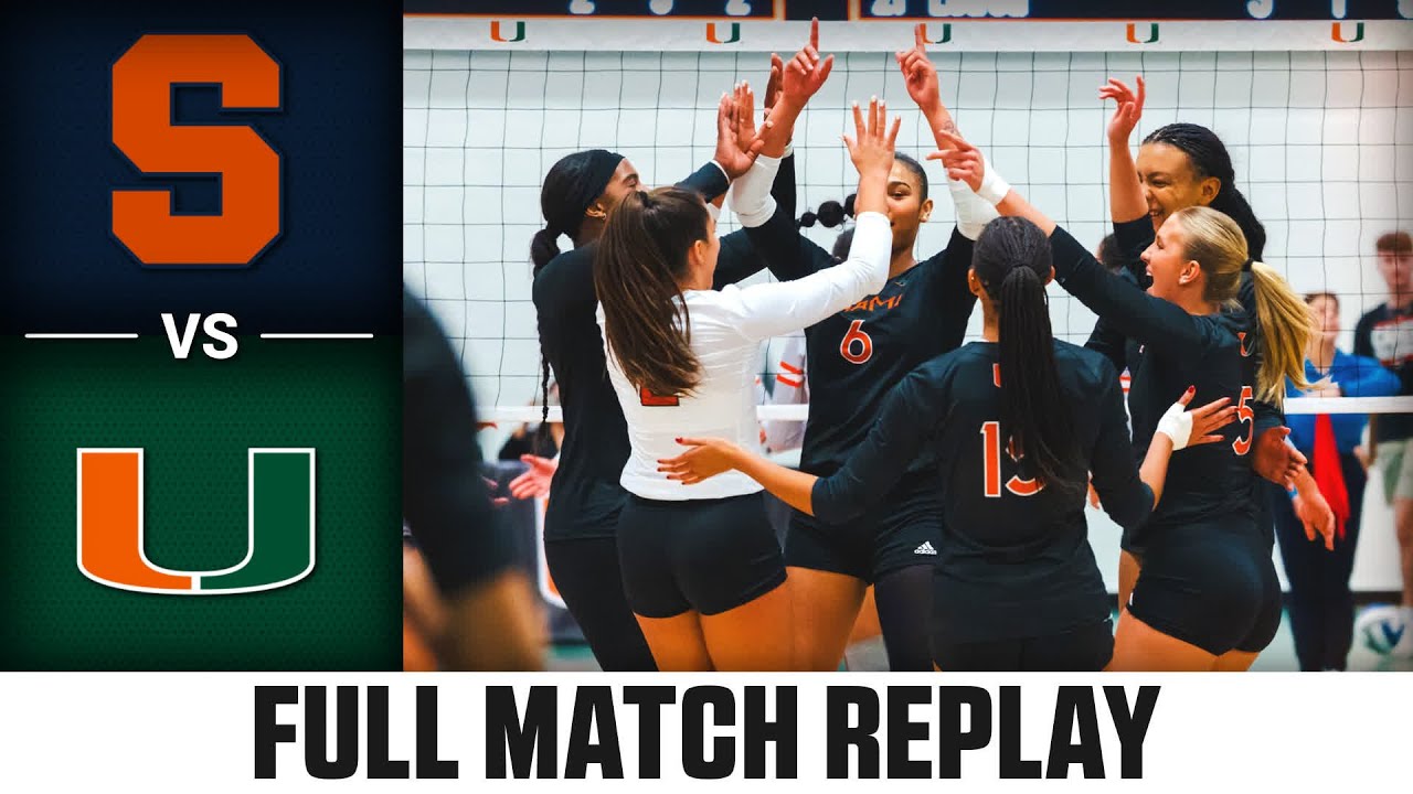 Syracuse vs. Miami Full Match Replay | 2025 ACC Volleyball