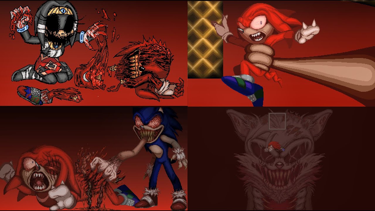 Sonic exe Project X - Knuckles Solo Ending
