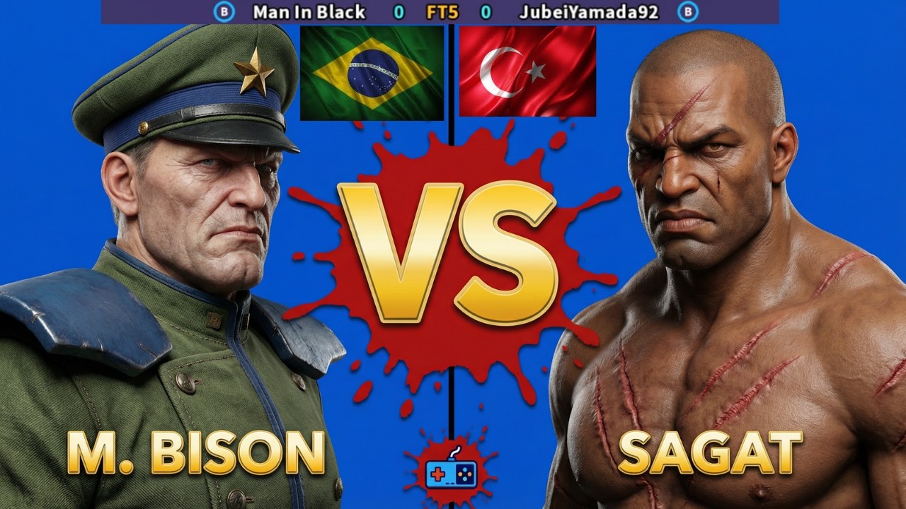 Street Fighter 2'CE Man In Black vs JubeiYamada92 FT5