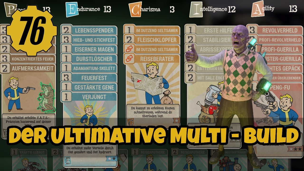 MULTIFUNKTIONS BUILD - ein Build für alles - Fallout 76 - Deutsch