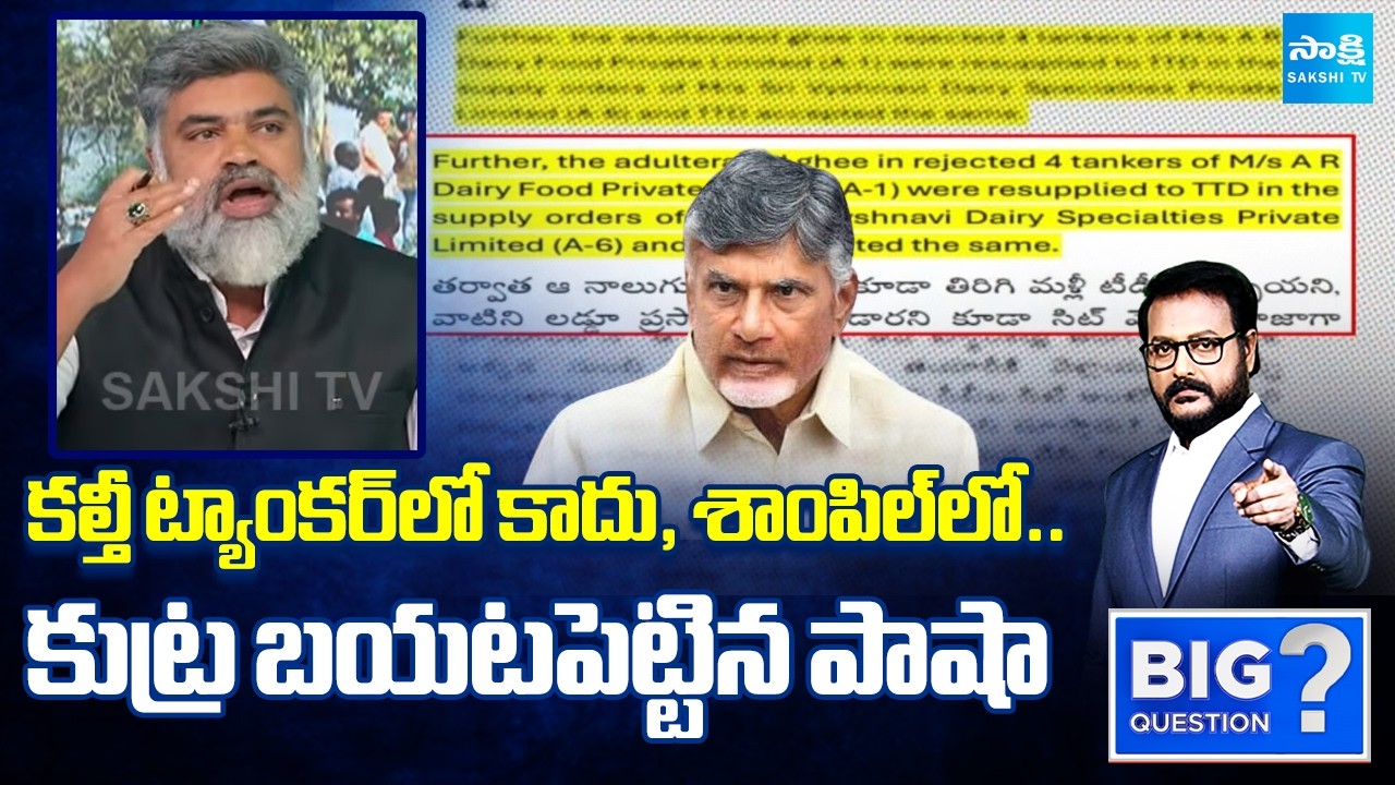 Analyst Pasha about Chandrababu Conspiracy on Tirumala Laddu | YS Jagan | Sakshi TV