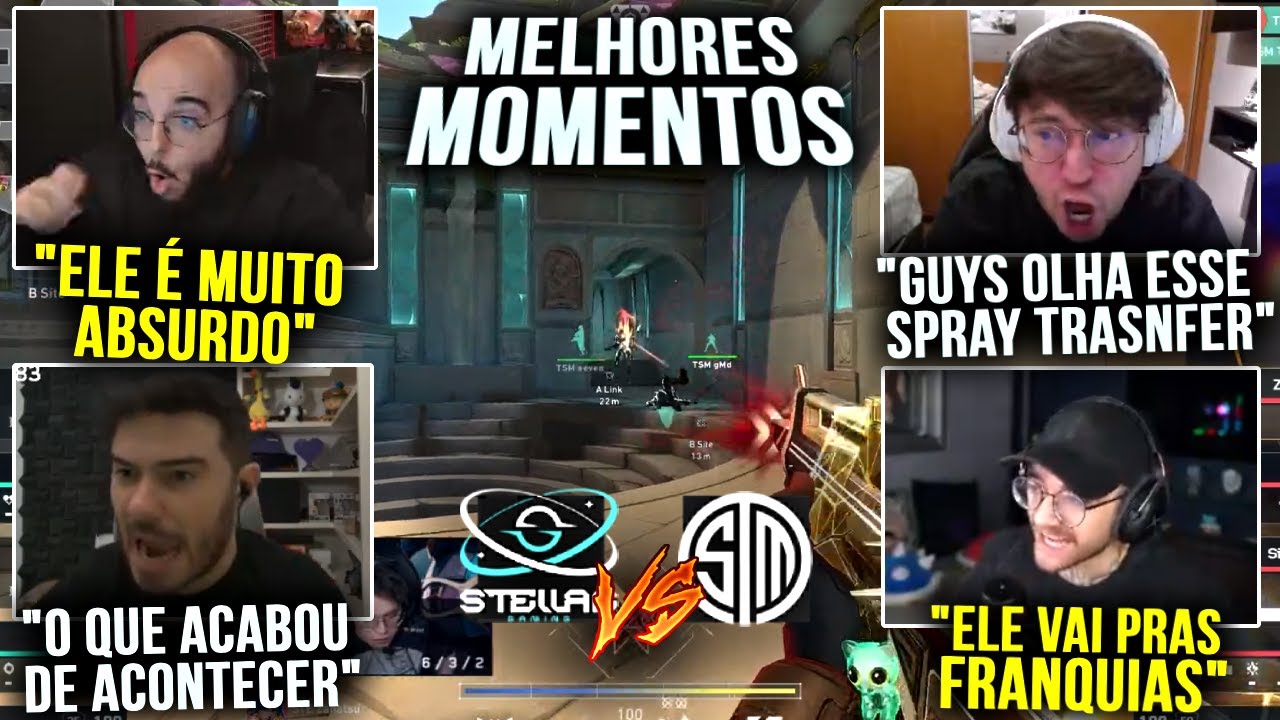 ESSE PLAYER VAI PRAS FRANQUIAS DEPOIS DO ACENSION! STREAMERS VÃO A LOUCURA ASSISTINDO STELLAE vs TSM