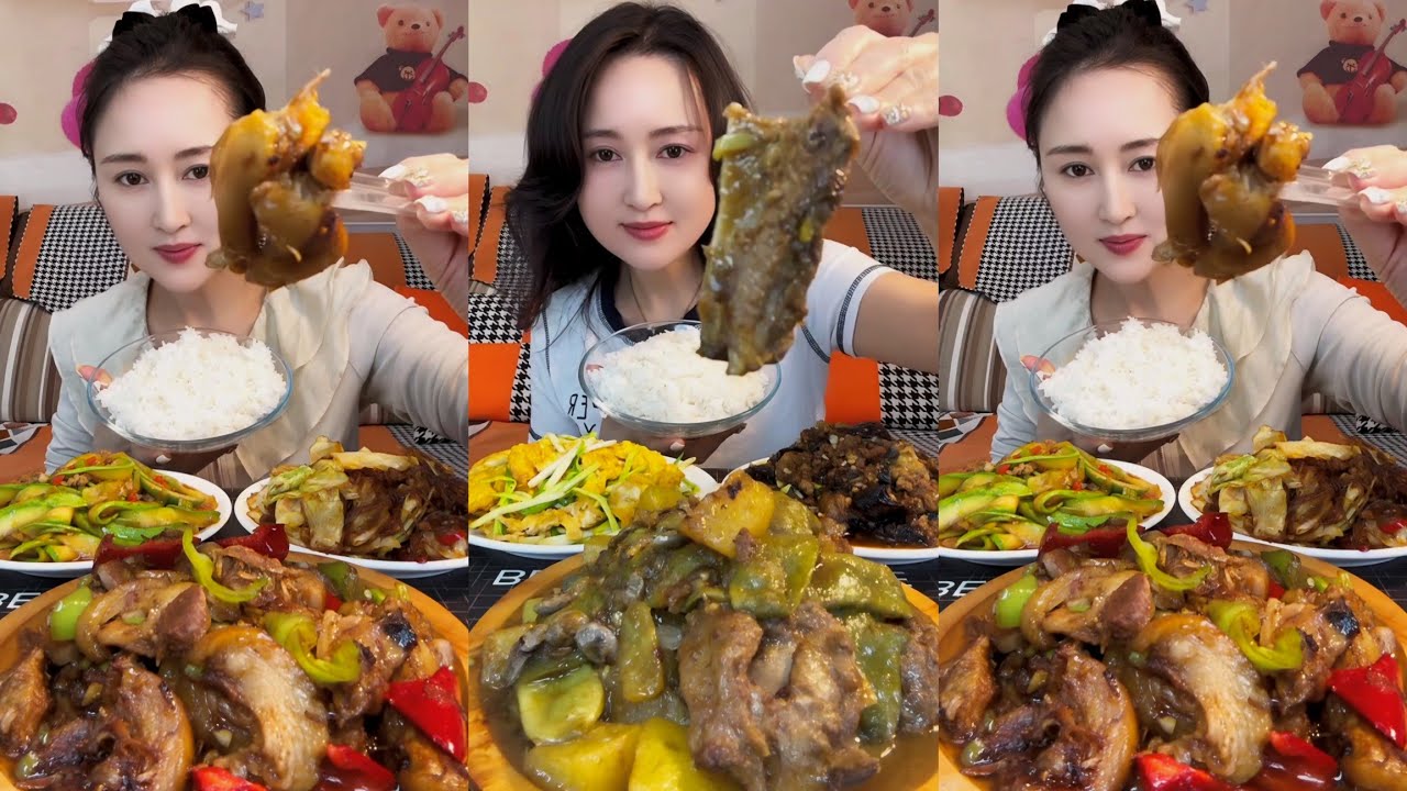 MUKBANG SPICY CHINESE FOOD | 중국먹방 매운 | 매운삼겹살 먹방모음 | 중국당면 치킨 | 치킨만두/치킨카레/두부카레 | 중국가정식 먹방 | 중국음식 레시피