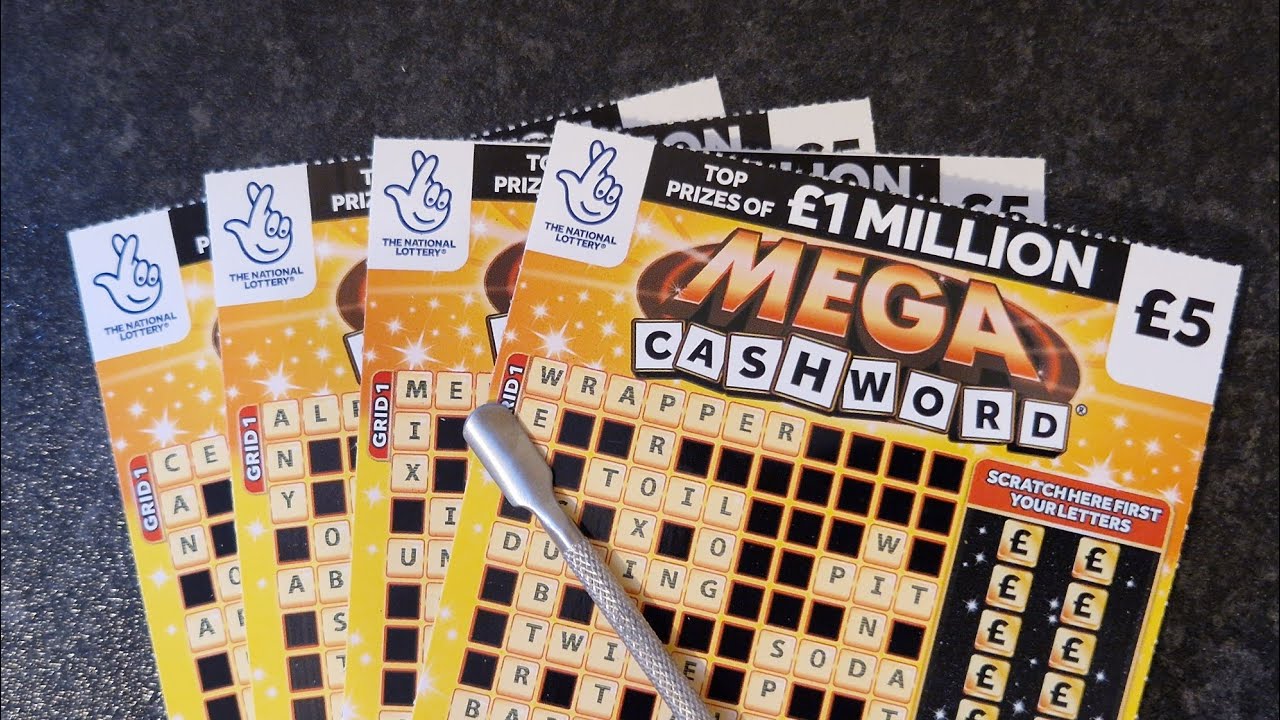 Скретч-карты Mega Cashword Allwyn UK ​​National Lottery на 20 фунтов стерлингов в честь дня рожде...
