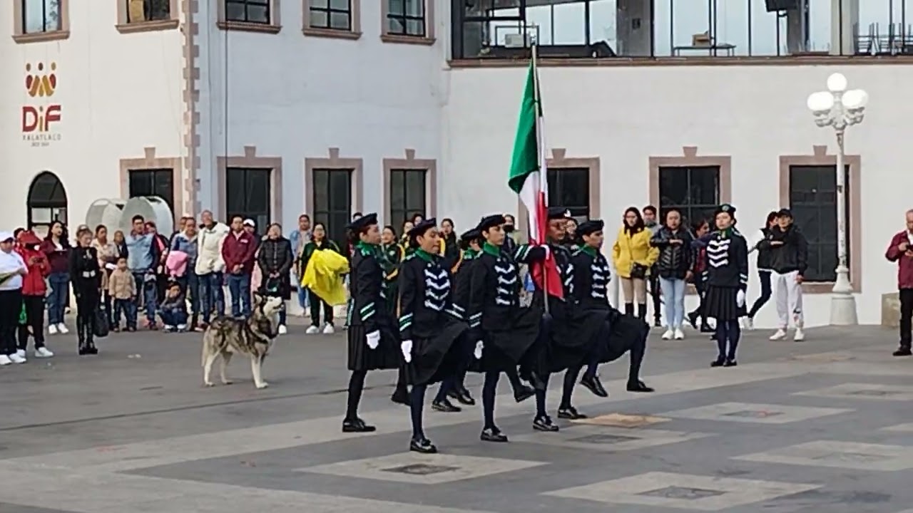 CBTA 96 PARTICIPACION DE ESCOLTA DE BANDERA EN EL 114 ANIV. DE LA REVOLUCION MEXICANA (XALATLACO)