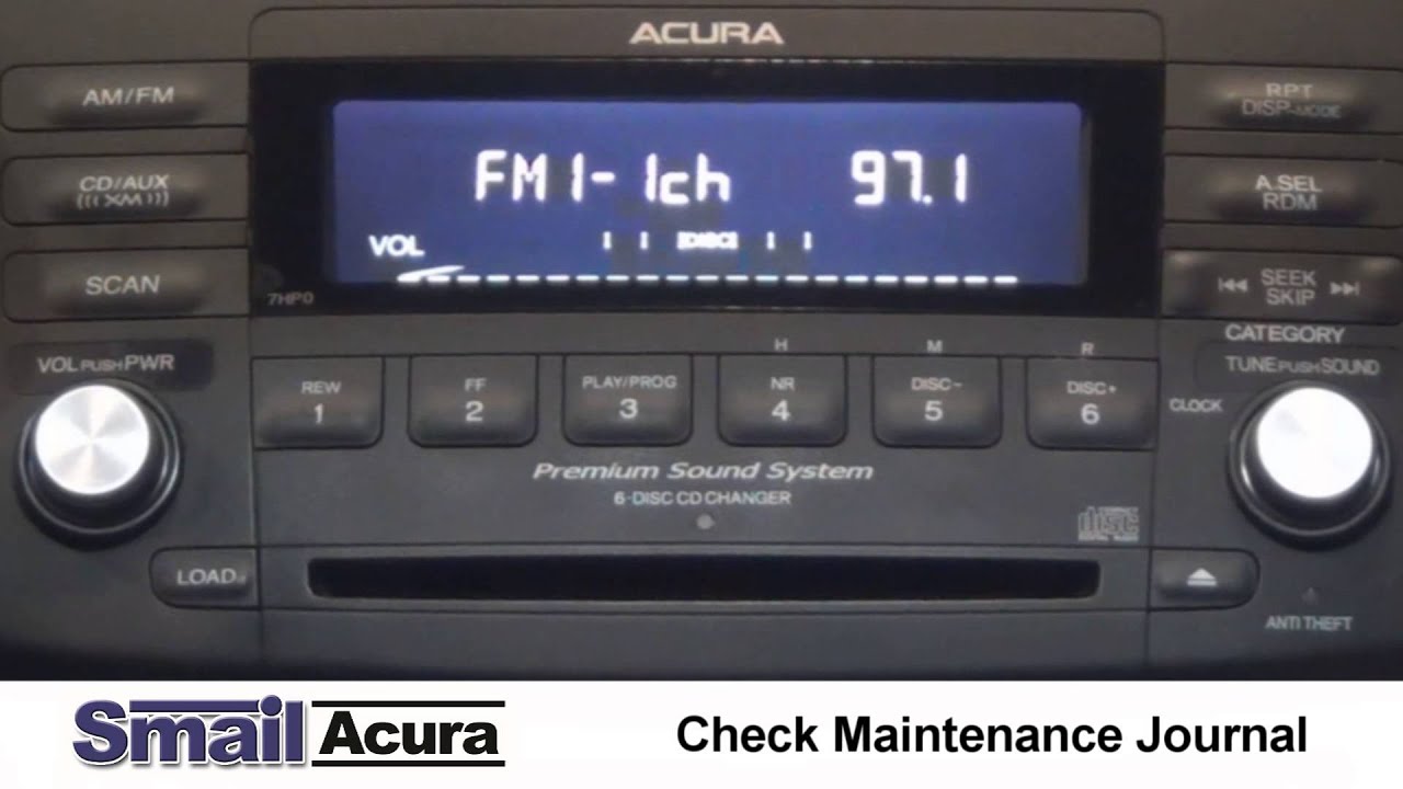 How to Insert Acura Radio Codes