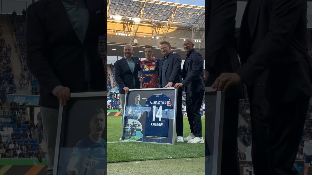 Danke f&uuml;r alles, Baumi 👏💙🤍 #Hoffenheim #RBLeipzig #TSGRBL #Baumgartner