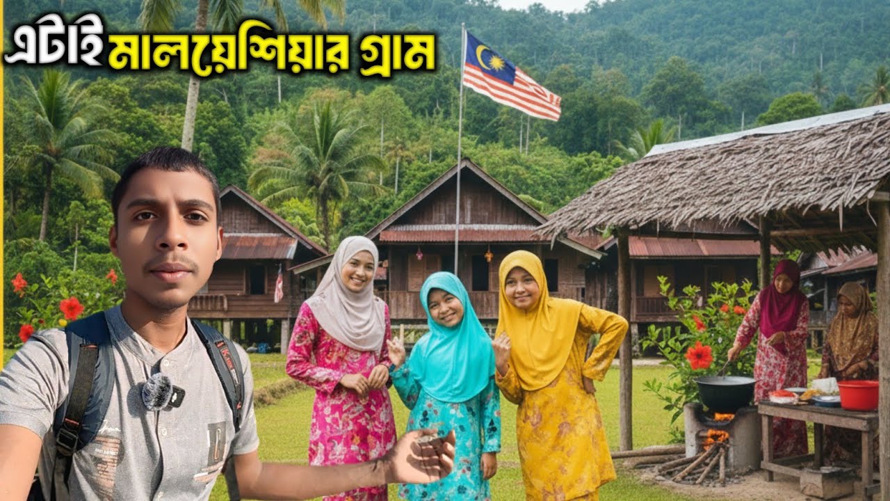 মালয়েশিয়ার আসল গ্রামীণ জীবন | No Tourist Area | Real Kampung Village Life
