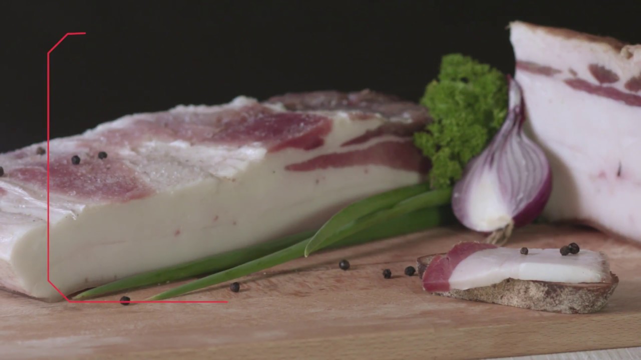Wie Gesalzener Speck zubereiten. Localtaste.lt