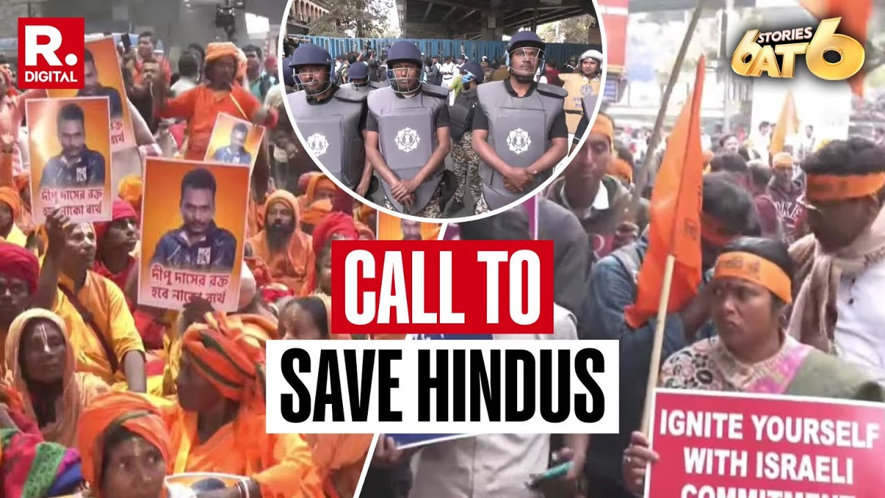 6 Stories at 6: Hindu Groups Protest In Kolkata Against Atrocities In Bangladesh | Republic TV