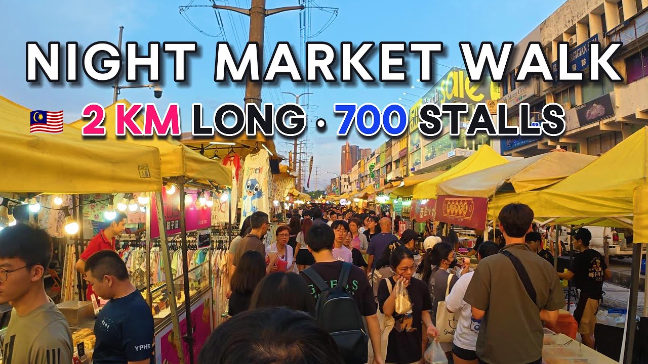 🇲🇾 Malaysia's Longest Night Market | Taman Connaught KL Food Walk [4K]