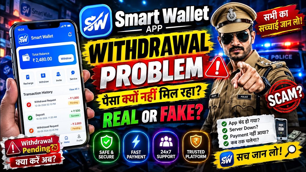 Smart Wallet App Withdrawal Problem 2026 | Pending, Payment Issue & Latest Update