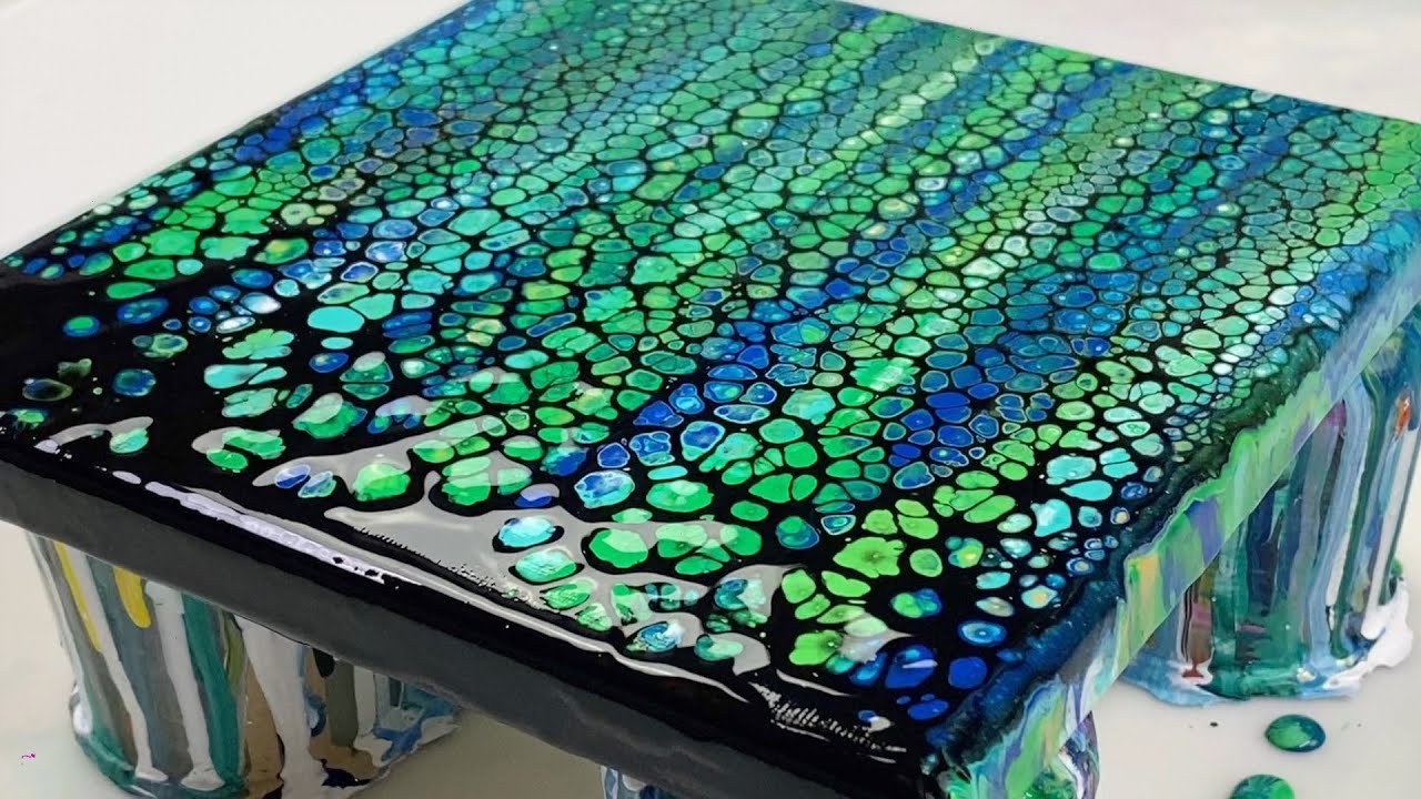 112. EMERALD ELEGANCE | Acrylic Swipe | Acrylic Pouring Tutorial
