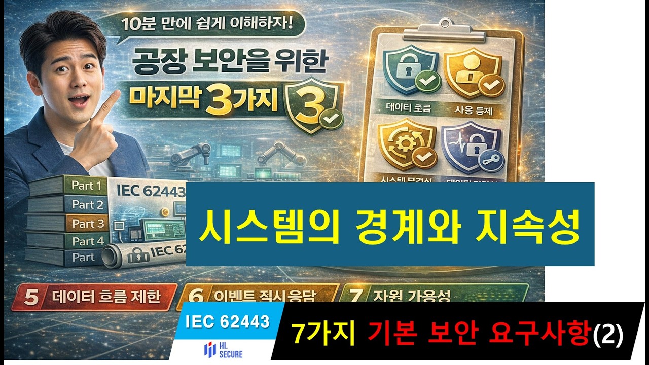 산업 보안 완성하기  마지막 3가지 핵심 요구사항