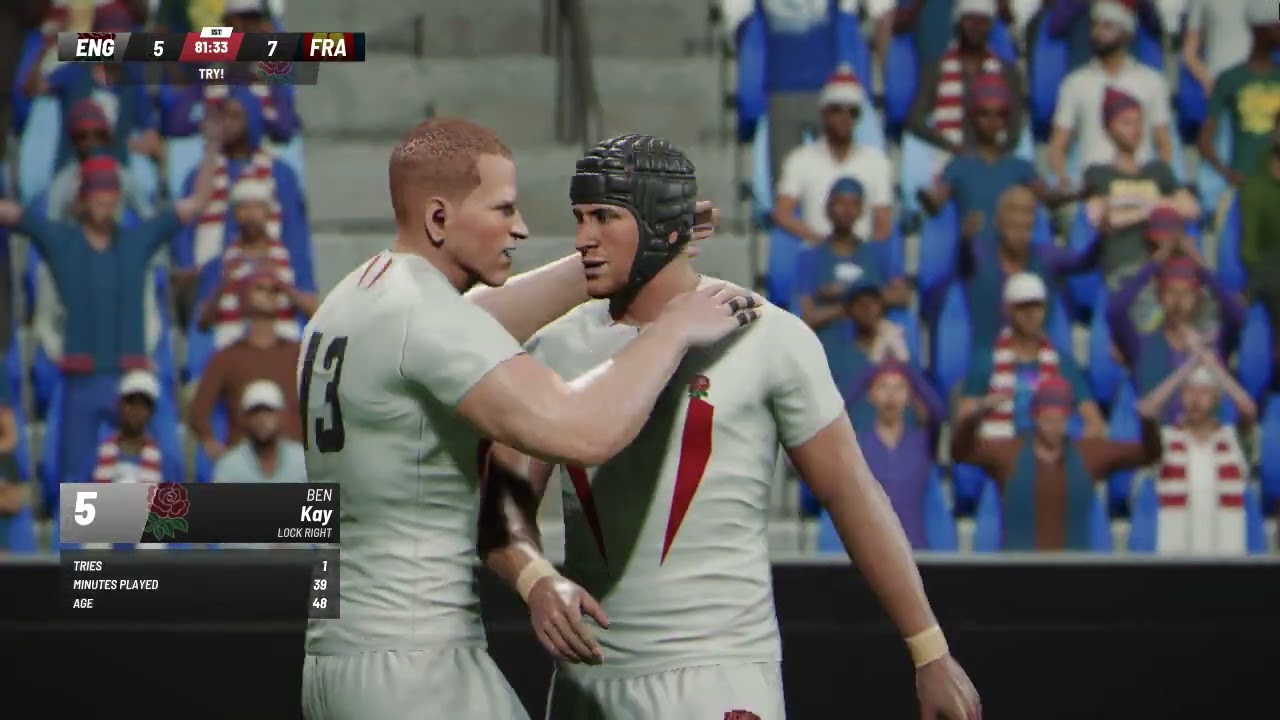 Classic Rugby World Cup 2003 Remake SF1 ENGLAND vs FRANCE (Rugby 25)